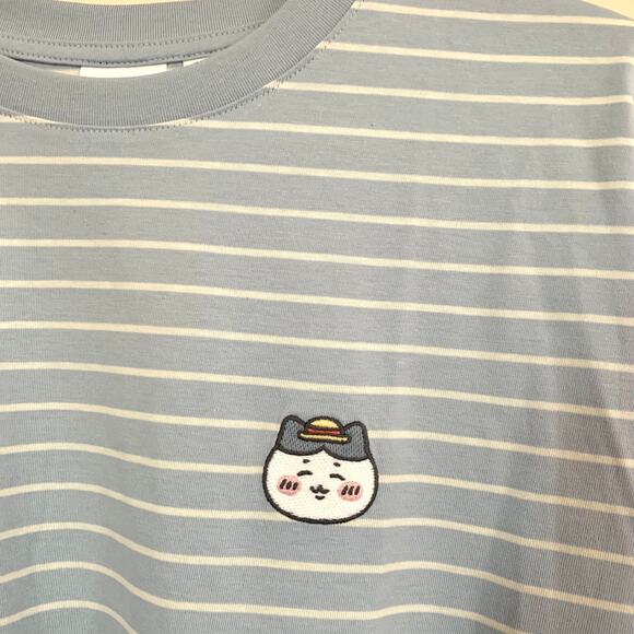 GU (Uniqlo) CHIIKAWA Hachiware Striped T-shirt in Blue - Picture 8 of 11